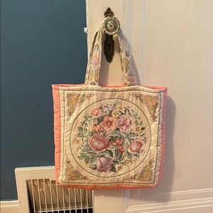 Vintage Handmade Quilted Bag